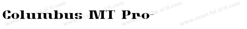 Columbus MT Pro字体转换
